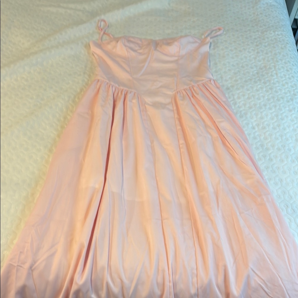 COMMENSE -Elegant Pink Midi Dress- Never Worn - Picture 2 of 2